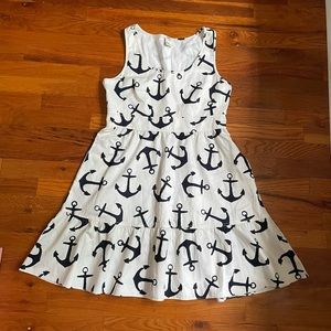 J Crew anchor sun dress size 8